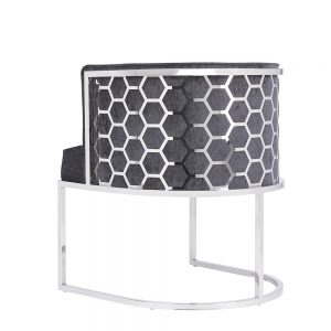 Chamberlain Chair: Charcoal Fabric