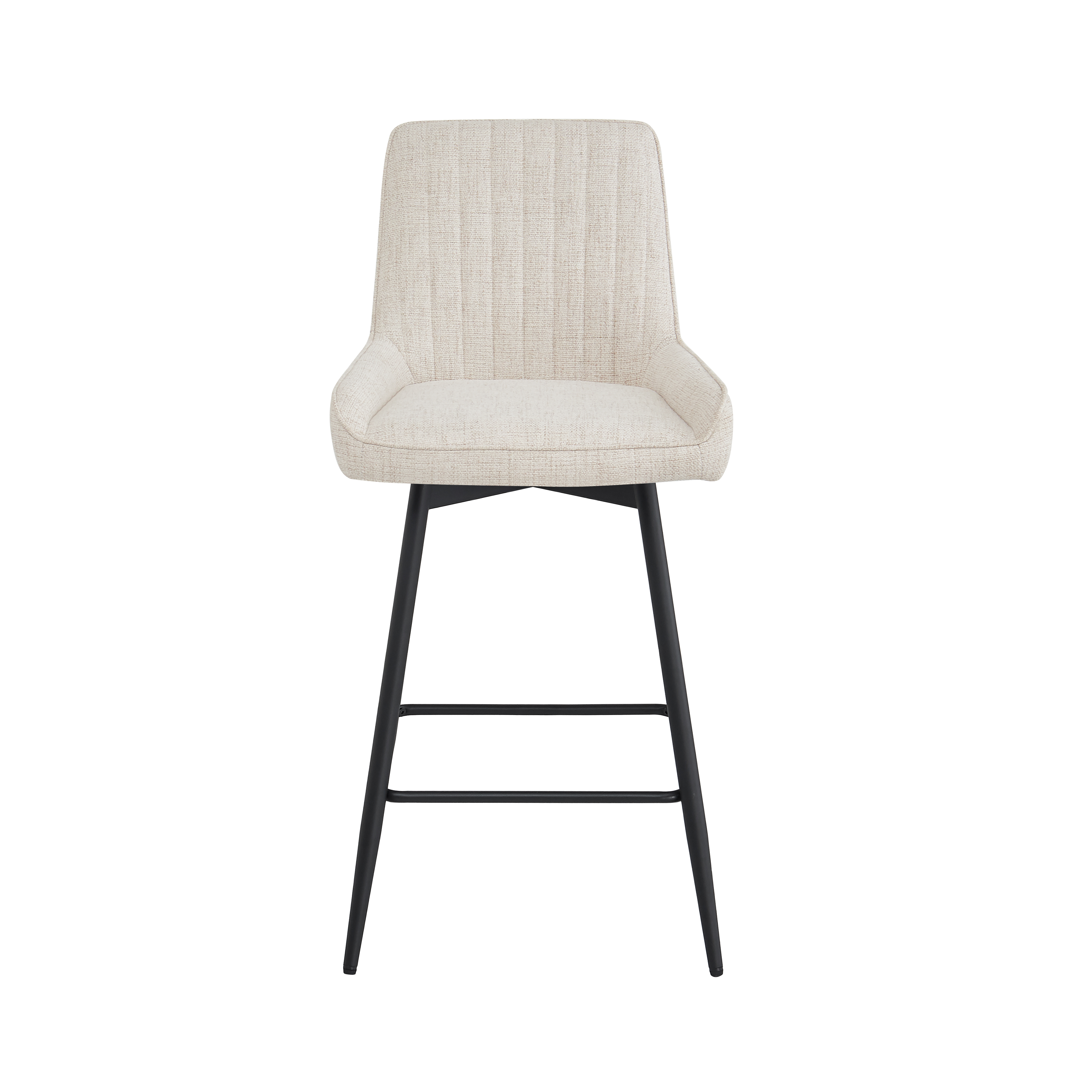 Emma Counter Chair: Beige Fabric