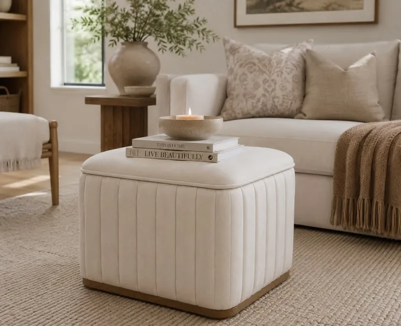22" Monica Storage Ottoman