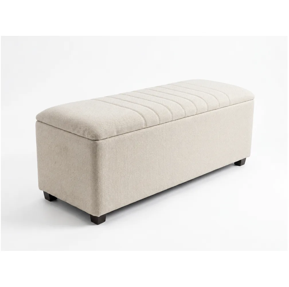 Georgia Storage Bench (set of 3) - Beige fabric 