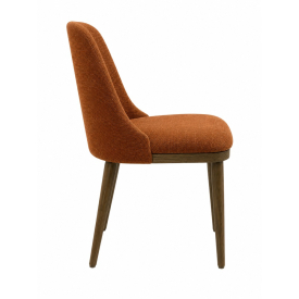 Belmont Dining Chair: Orange Fabric