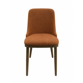 Belmont Dining Chair: Orange Fabric